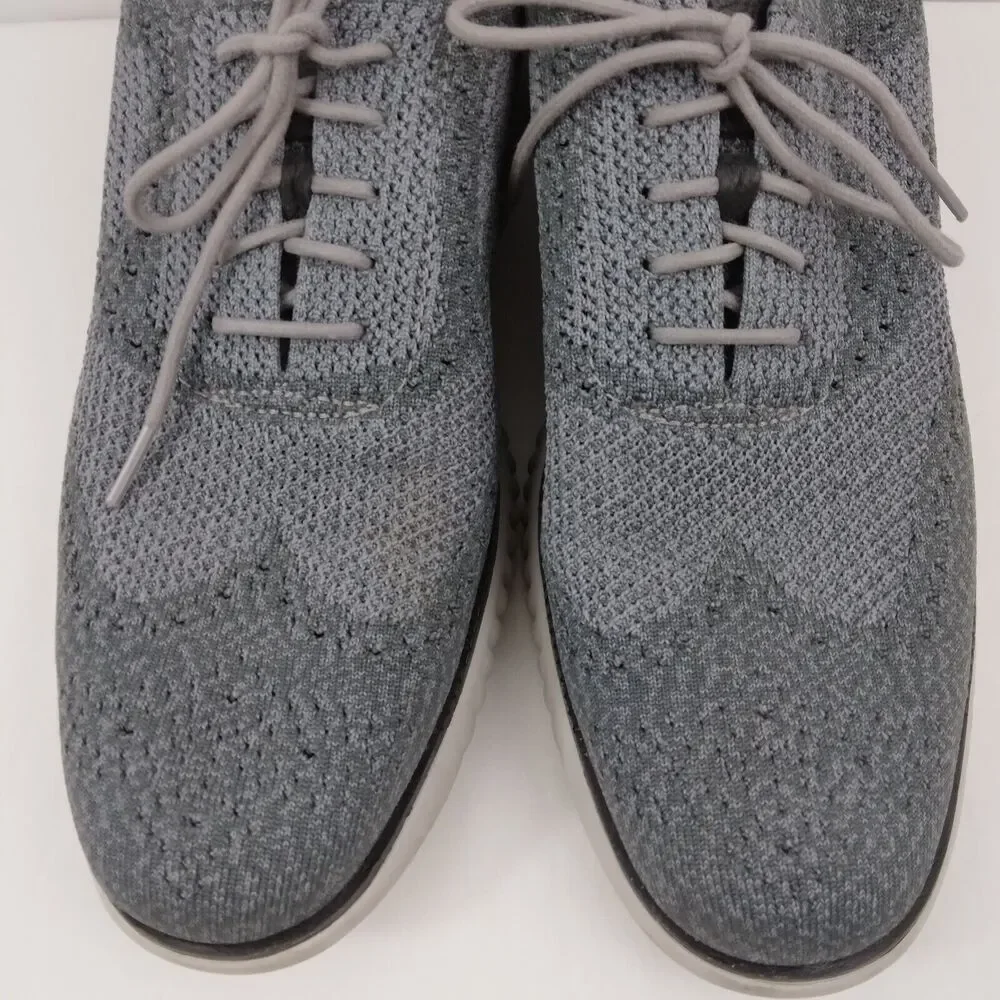 Cole Haan 2.ZeroGrand Stitchlite Gray Wingtip Oxfords Mens Size 11 M - Picture 5 of 12